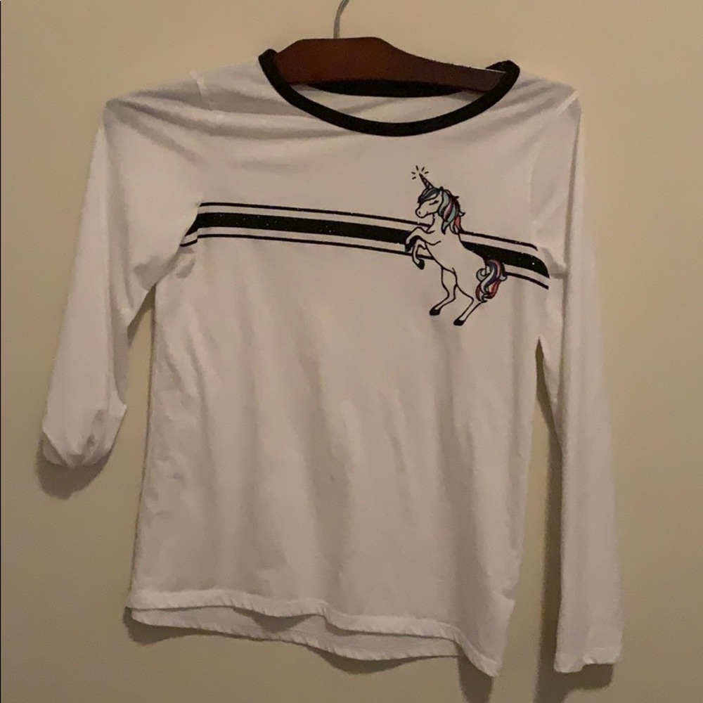 WHITE UNICORN SHIRT